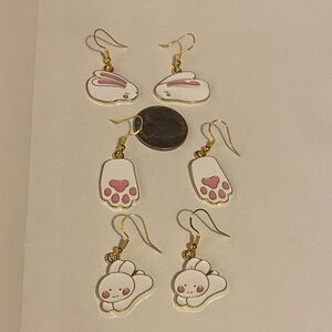 Cute Easter Bunny Earrings